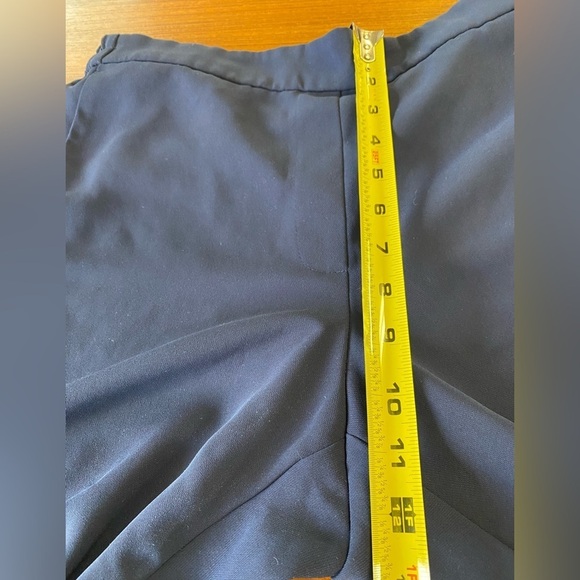 J.Crew Jamie Pant Women's Size 12 Navy Blue Elastic Waist Back Pockets Straight - Picture 11 of 12